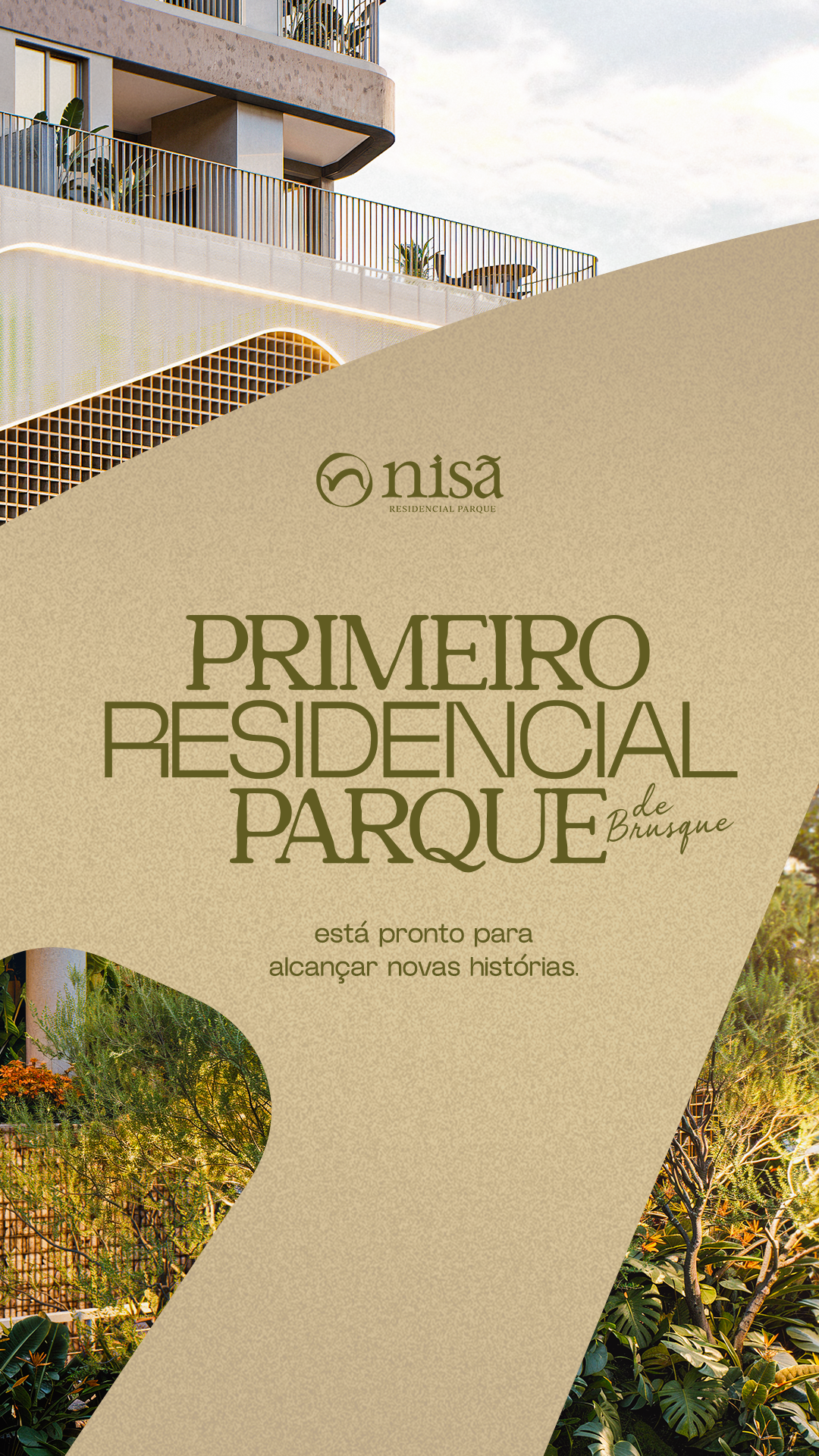 Nisã — fachada e paisagismo
